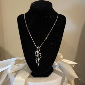 Heart pendant sterling silver with CZ